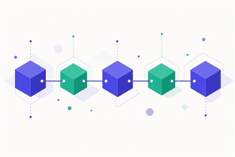 Illustration de blocs reliés entre eux